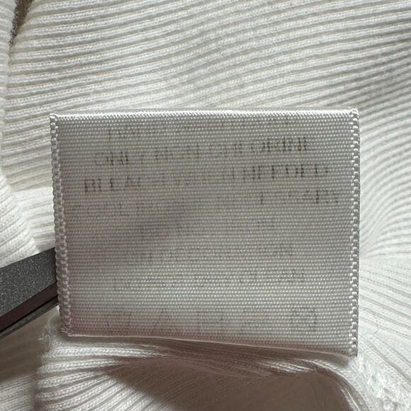 Tory Burch Top Womens Small White Ribbed Tank Embellished Beaded Boho Festival - Picture 8 of 8